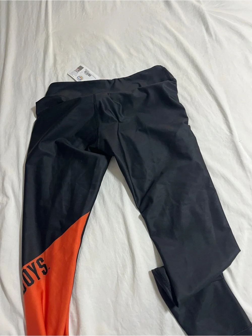 Oklahoma State cowboy legging pants, kids size medium football sportswear fan